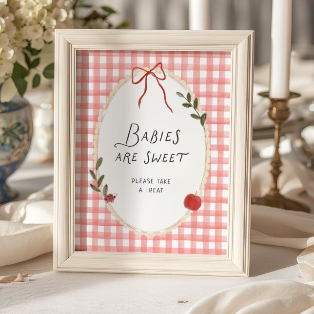 Póster Dulces Bebés en la Ducha de Bebé de Manzana (Subido por el creador)