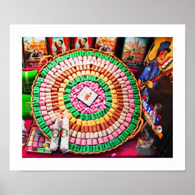 Póster Dulces de Lyon, Francia (Frente)