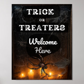 Póster Dulces o tratamientos bienvenidos aquí Fantasma Ha