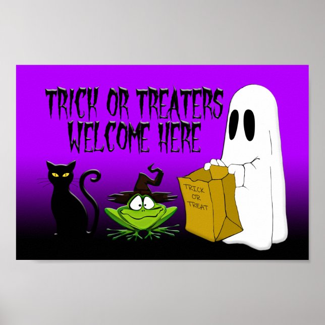 Póster Dulces o tratamientos bienvenidos aquí Poster de H (Frente)