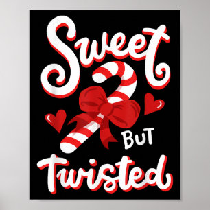 Póster Dulces pero retorcidas Navidades graciosos Candy C