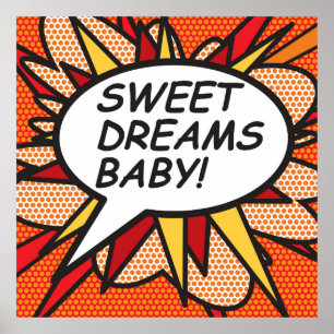 Póster ¡DULCES SUEÑOS BEBÉ! Cómic