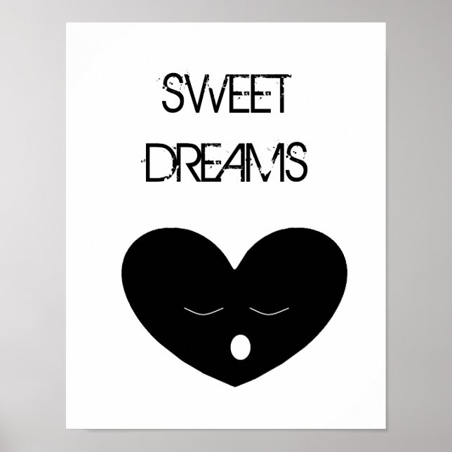 Póster Dulces Sueños Corazón Dormido (Frente)