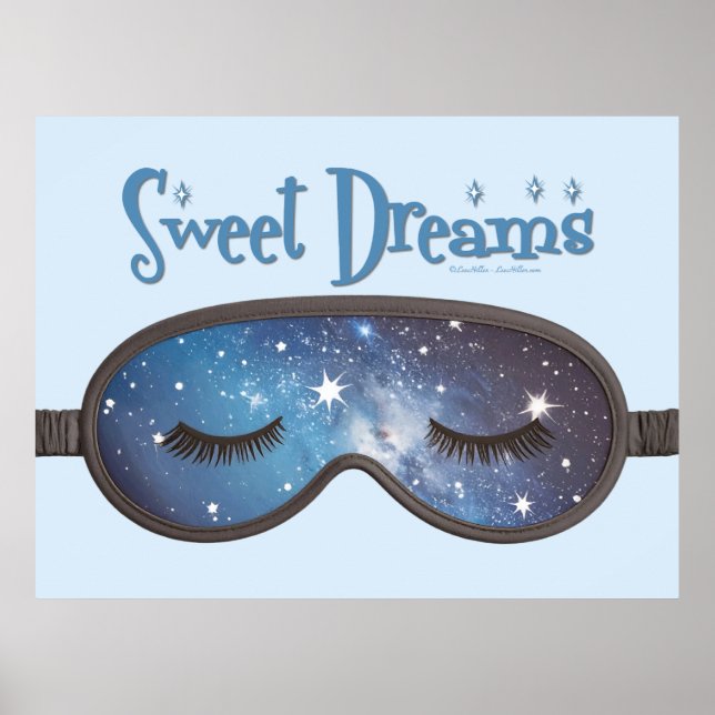 Póster Dulces sueños máscara facial (Frente)