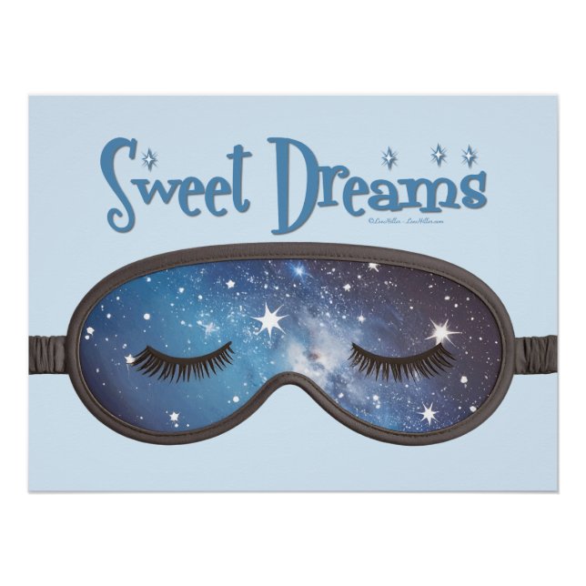 Póster Dulces sueños máscara facial (Anverso)