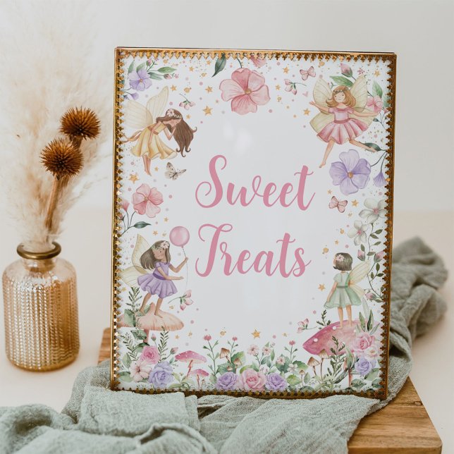 Póster Dulces tratamientos Floral Hada Jardín Rótulo cump (Subido por el creador)