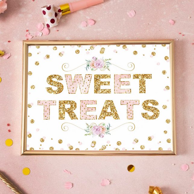 Póster Dulces Tratamientos Rótulo de mesa de postres para (Subido por el creador)