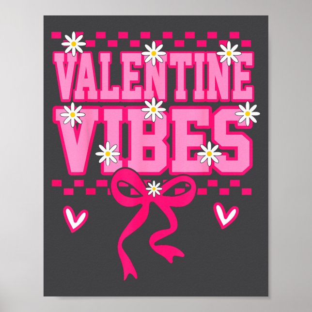 Póster Dulces Vibraciones De San Valentín Sonrisa Cara Dí (Frente)