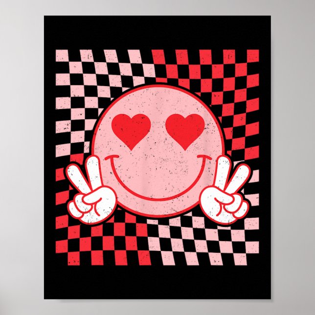 Póster Dulces Vibraciones De San Valentín Sonrisa Día De  (Frente)