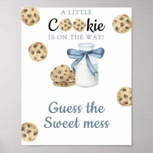 Póster Dulces y galletas Baño de bebé Adivina el dulce de