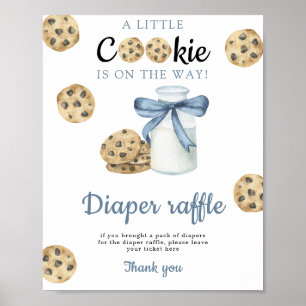 Póster Dulces y galletas para baby shower Juego de rifa d