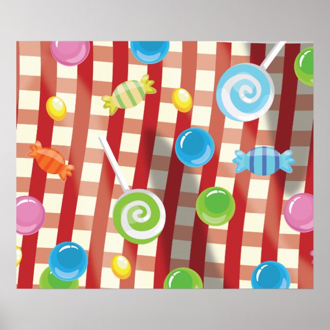 Póster Dulces y golosinas (Frente)