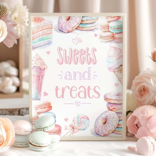 Póster Dulces y golosinas Fiesta de cumpleaños Dulce (Subido por el creador)
