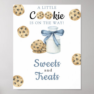 Póster Dulces y golosinas para baby shower de Milk Baby