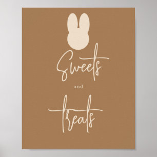 Póster Dulces y golosinas sencillas para conejos