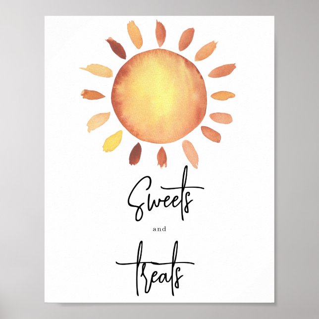 Póster Dulces y golosinas Sunshine (Frente)
