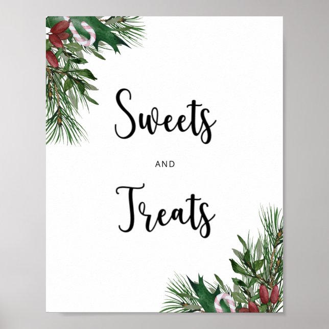 Póster Dulces y golosinas verdes (Frente)