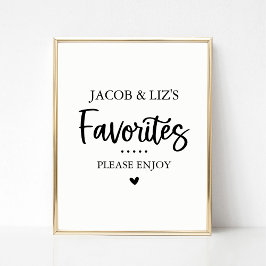 Póster Dulces y tratamientos favoritos favorecen el Rótul