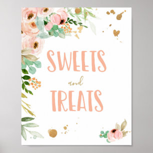 Póster Dulces y Tratamientos Miss Rótulo Maravilloso Cump