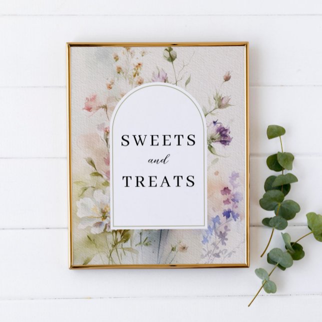 Póster Dulces y tratamientos Rótulo de flores silvestres  (Subido por el creador)