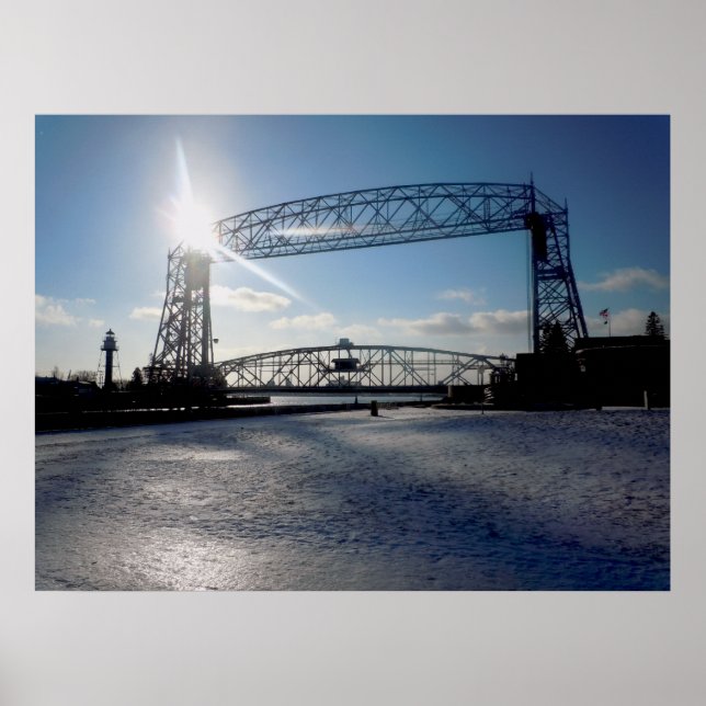 Póster Duluth Minnesota Lift Brige (Frente)