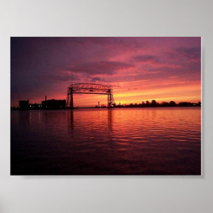 Póster Duluth, MN Sunset