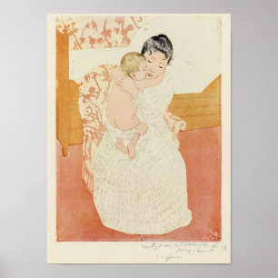Póster Dulzura maternal de Maria Stevenson Cassatt