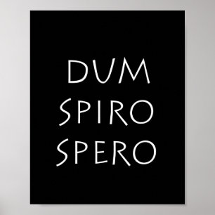 Póster Dum spiro