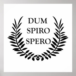 Póster Dum spiro spero