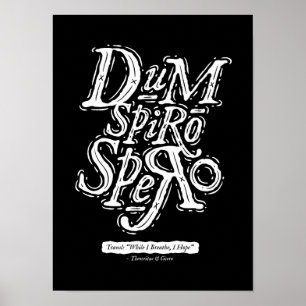 Póster Dum Spiro Spero - Poster - Negro