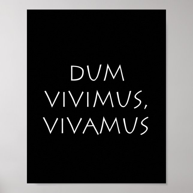Póster Dum vímus vivamus (Frente)