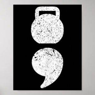 Póster Dumbell, punto y coma - Persona de la Concienciaci