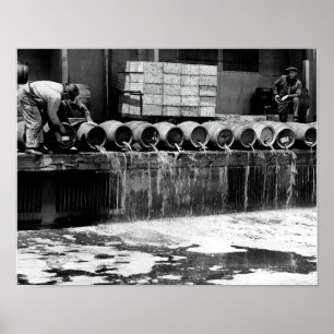 PÓSTER DUMPING PROHIBITED KEG BEER