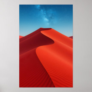 Póster Duna de arena del desierto