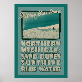 Póster Dunas de oso durmiente en el norte de Michigan