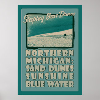 Póster Dunas de oso durmiente en el norte de Michigan