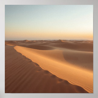 Póster Dunas de quietud del desierto