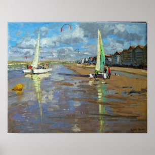 Póster Dunas Francia del rebuzno de la reflexión