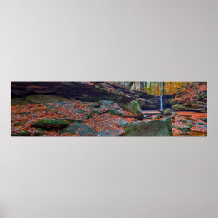 Póster Dundee Falls en otoño, Ohio