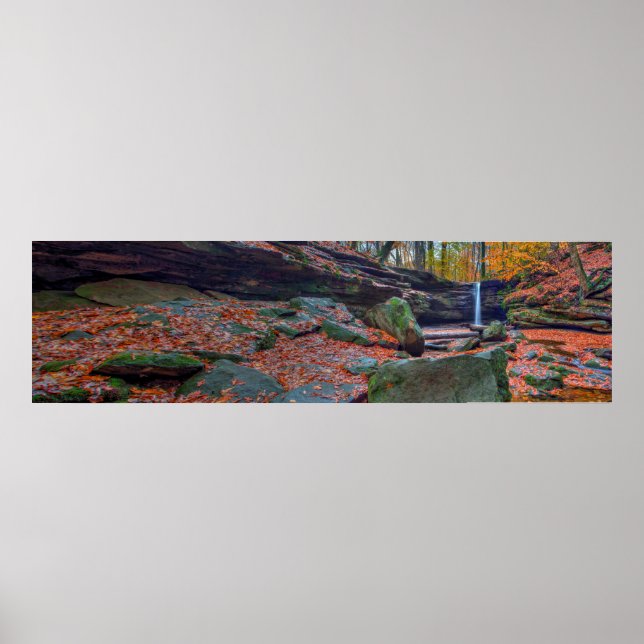 Póster Dundee Falls en otoño, Ohio (Frente)