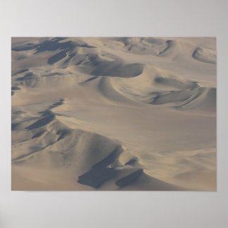 Póster Dunes du désert du Namib vues du ciel