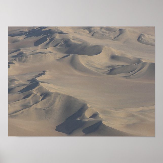 Póster Dunes du désert du Namib vues du ciel (Frente)