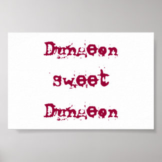 Póster Dungeon, dulce, mazmorra