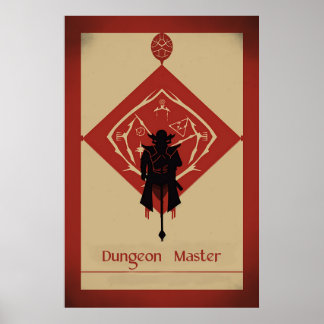 Póster Dungeon Master Poster Minimalista