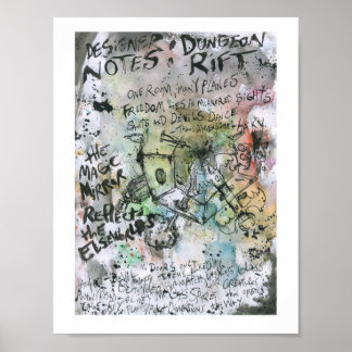 Póster Dungeon Rift Designer Notes Painting