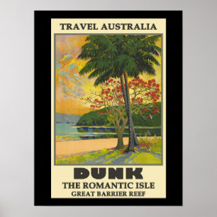 Póster Dunk, Australia, La Isla Romántica,