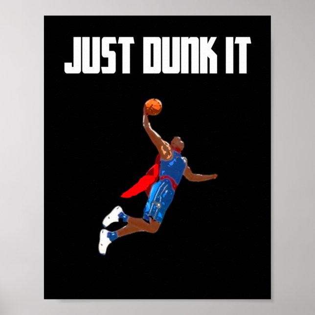 Póster Dunking de baloncesto (Frente)