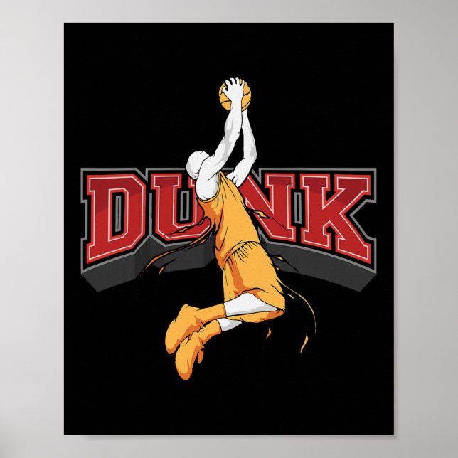 Póster Dunking Dunk Bysketbyll (Frente)