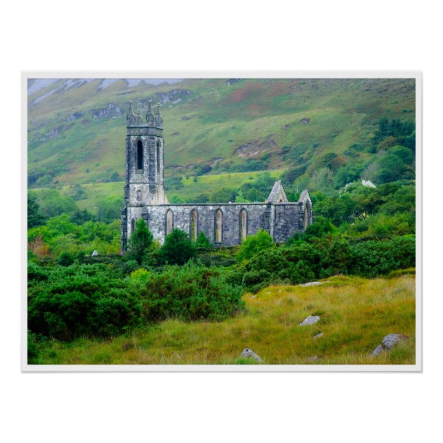 Póster Dunlewey Church in the Irish Countryside (Anverso)