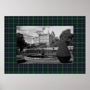 Póster Dunrobin Castle Sutherland Tartan